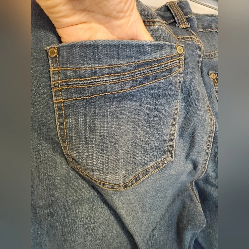 Long Womens Blue Denim Shorts